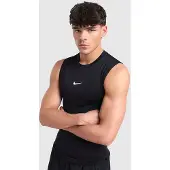Nike Camisa funcionais preto / branco