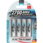 Ansmann Bateria Recarregável 1x4 2700 Mignon 2500mah Aa