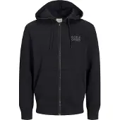 Jack & Jones Casaco em moletão cinzento / preto