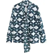 Next Blusa petróleo / menta / branco