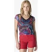 KOROSHI Camisa azul / rosa / vermelho / preto
