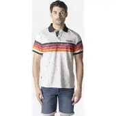 KOROSHI Camisa tangerina / vermelho cereja / preto / offwhite