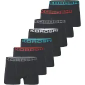 KOROSHI Boxers turquesa / vermelho / preto / branco
