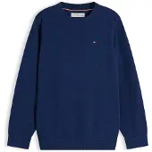 Tommy Hilfiger Pullover 'Essential Flag Embroidery' navy