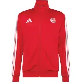 Adidas Casaco de treino em moletão 'FC Bayern München DNA' vermelho / branco
