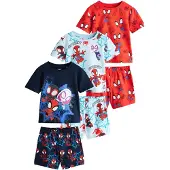 Next Pijama 'Spidey and Friends' navy / azul claro / vermelho