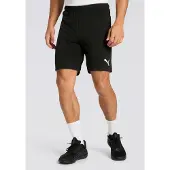 Puma Calças de desporto 'TeamRise' preto / branco