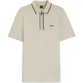 BOSS Camisa funcionais 'Philix GOC' bege / camelo / preto / branco