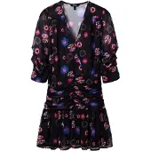 Desigual Vestido 'MOONI-LACROIX' azul / rosa / vermelho / preto