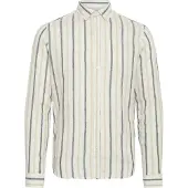 Casual Friday Camisa ' CFDYLAN striped ' taupe