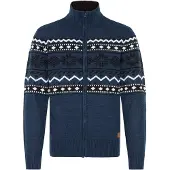 Blend Casaco de malha 'Nova' azul / preto / branco