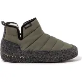 Nuvola Nuvola. Pantufa 'Boot New Wool' verde escuro
