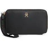 Tommy Hilfiger Carteiras 'Signature Tape Wrist Strap' preto