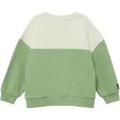 s.Oliver Sweatshirt verde / verde relva / branco
