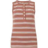 Gap Top castanho claro / branco