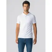 TeeShoppen Camisa ' Muscle Polo ' branco