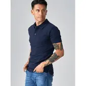 TeeShoppen Camisa ' Muscle Polo ' navy