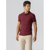 TeeShoppen Camisa ' Muscle Polo ' bordeaux