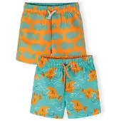 MINOTI Calções de banho turquesa / laranja