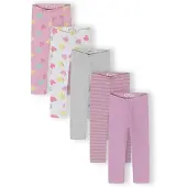 MINOTI Leggings acinzentado / lilás / rosa claro / branco