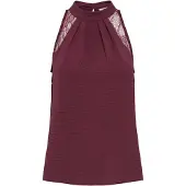 ONLY Blusa 'ONLMETTE' vermelho vinho