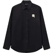 Karl Lagerfeld Camisa areia / azul escuro