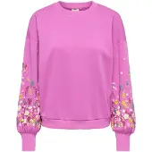 ONLY Sweatshirt 'ONLBROOKE' amarelo claro / jade / orquídea / magenta