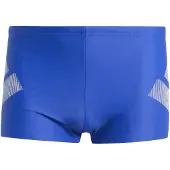 Adidas Calções de banho desportivos 'Big Bars' índigo / branco