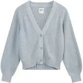 Mela London Casaco de malha 'Bhuma' azul pastel