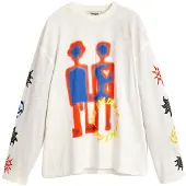 Desigual Camisa azul / vermelho / preto / branco
