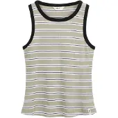 Mela London Top 'Drisna' verde pastel / preto / branco