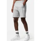 Lonsdale Calças cinzento claro / branco