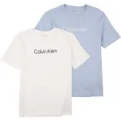 Calvin Klein Jeans Camisola 'Logo T' azul pombo / preto / offwhite
