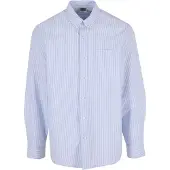 Urban Classics Camisa azul claro / branco