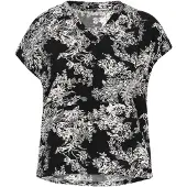 Jeona Blusa 'Fashion Look' preto / branco