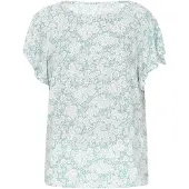 Jeona Blusa esmeralda / branco