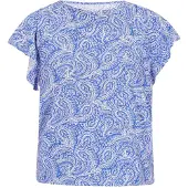 Jeona Blusa 'Fashion Look' azul / branco