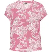 Jeona Blusa 'Fashion Look' rosa / branco