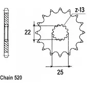 Sifam Pinhao Dianteiro 12427cz14
