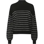 Kaffe Pullover 'KALizz' preto / prata