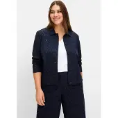 Sheego Blusa azul escuro