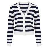 Guido Maria Kretschmer Women Casaco de malha 'Nima' navy / branco
