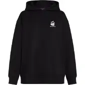 Karl Lagerfeld Sweatshirt 'IKON CHOUPETTE' cinzento claro / rosé / preto / branco