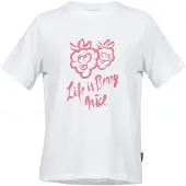 Kleinigkeit Camisa 'Big Berry' rosa / branco