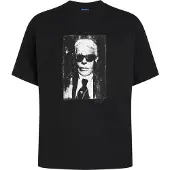Karl lagerfeld JEANS Camisa cinzento / preto / branco