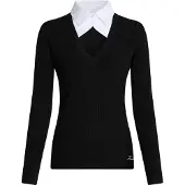 Karl Lagerfeld Pullover preto / branco