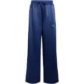 Adidas Calças de desporto 'SATIN WIDE LEG' azul escuro