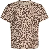 Adidas Camisa funcionais 'SEASONAL ANIMAL PRINT SPORT' bege / chocolate / castanho claro