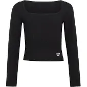 Adidas Originals CAMISOLA JUSTA DE MANGA COMPRIDA COM DECOTE QUADRADO