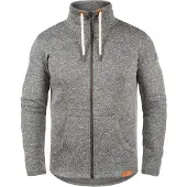 !Solid Casaco de velo 'Luki' greige / branco